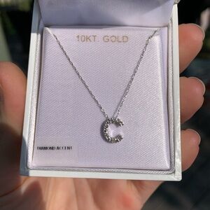10KT Gold Diamond Accent “c” Necklace